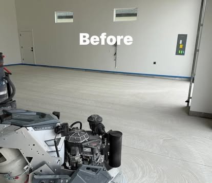 Garage before coating